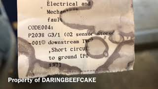Mercedes c class W203 2004 O2 sensor downstream replacement P201C P2038