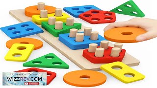 Montessori Toys for 1 to 3 Year Old Boys Girls Toddlers Wooden Sorting