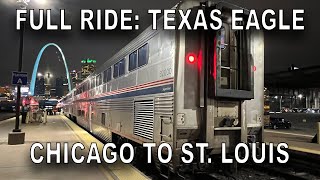 Full Train Ride: Amtrak's Texas Eagle from Chicago to St. Louis