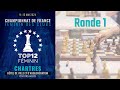 Top12 fminin  championnat de france dechecs des clubs 2024  ronde1