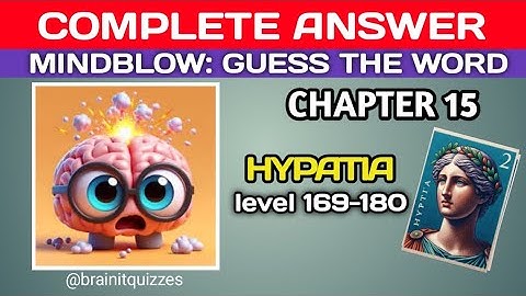 Mindblow: Chapter 15 answers, lvl 169-180 answers @brainitquizzes  #mindblown