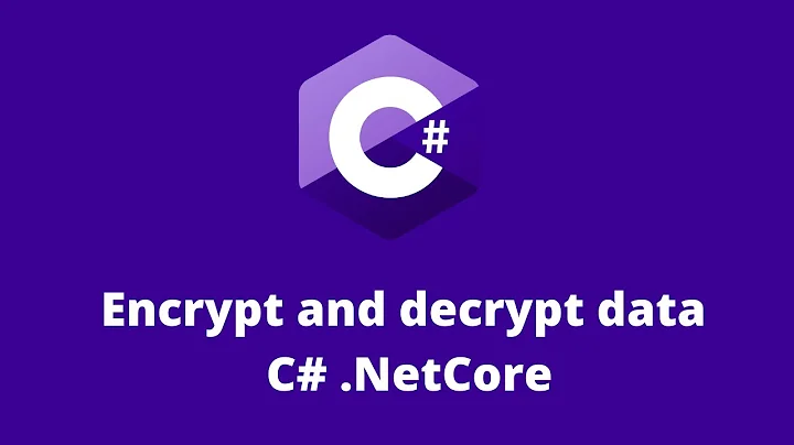 Encrypt/Decrypt data .Net Core