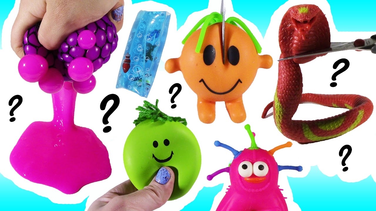 CUTTING OPEN SQUISHY COBRA Snake! Blobby ROBBY Squishy Mystery! Mesh ...