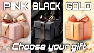 Choose your gift new # pink, black & gold, #giftchallenge #giftbox #quiz  #chooseyourgift 3