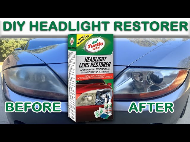 Turtle Wax Headlight Restorer Kit Lens Restoration Cleaner 