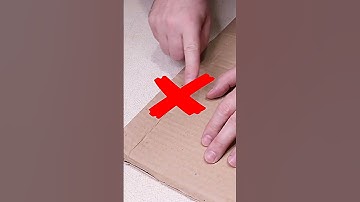 Be sure to remember this trick! How to fold cardboard straight