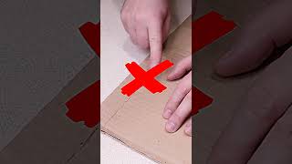 Be sure to remember this trick! How to fold cardboard straight