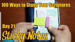 Sticky Notes - Day 21 of 100 Ways to Study Your Scriptures