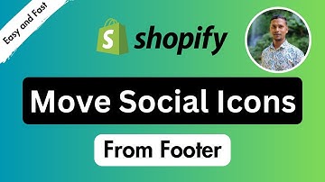 Move The Social Media Icons From The Footer ✅ Shopify Theme Customization