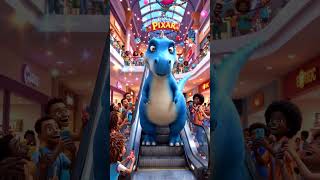 🦕 Giant Blue Dinosaur Visits the Mall! 😂 | Funny Hindi Animation | Cute Dinosaur Adventure