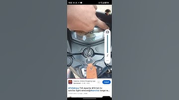 Apache RTR 160 cc#service reminder#remove#video