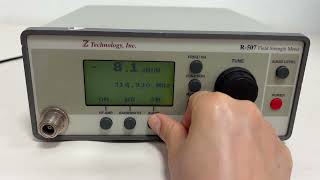 Z Technology Inc. R-507 Field Strength Meter Portable RF Signal Testing Device Used
