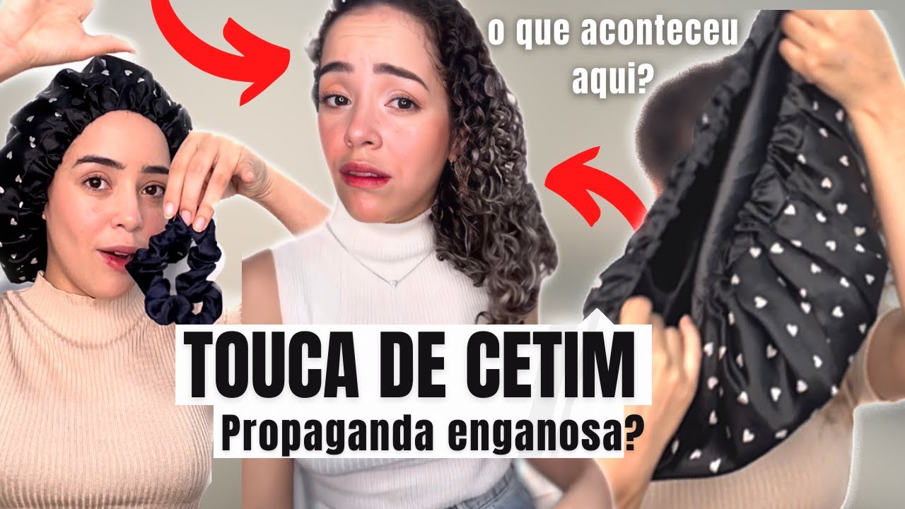 COMO USAR TOUCA DE CETIM NO CABELO CACHEADO AMASSOU E ENCOLHEU OS