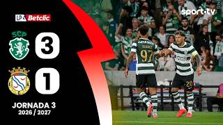 Resumo: Sporting 3-1 Alverca - Liga Portugal Betclic | sport tv