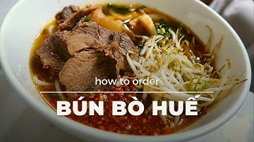 How to order Bún bò Huế | Vietnamese Food | Pick Up Vietnamese