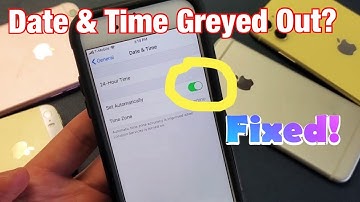 All iPhones: Date & Time Greyed Out? Can