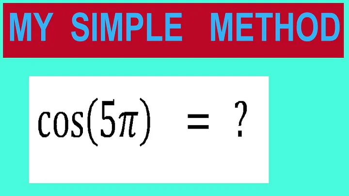 Find   trigonometry angle         cos⁡(5π)    =   ?