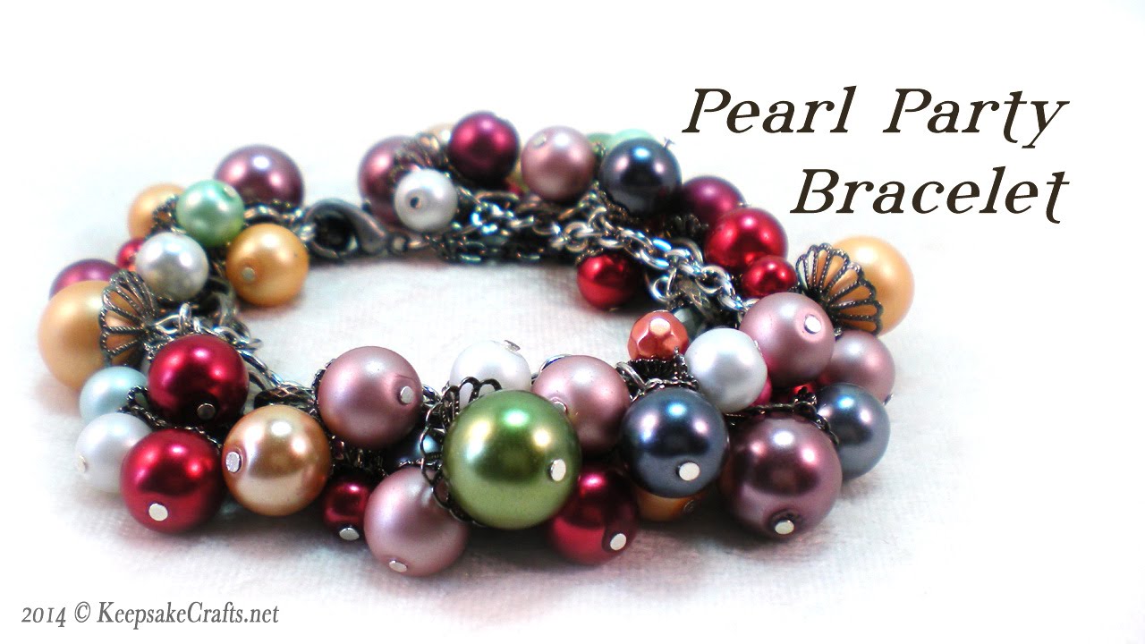 Pearl Party Bracelet Tutorial 