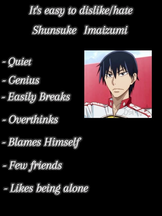 It’s easy to dislike/hate “Shunsuke Imaizumi”?…. 💔