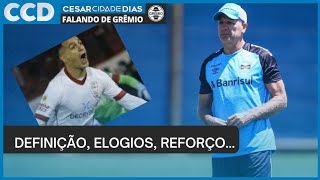 Mudança de Renato, garantias definidas, reforço... as novas do Grêmio