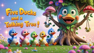 Five Ducks With a Talking Tree Kids Songs | Fun With Five Ducks!& Talking Tree | Nursery Rhymes Song screenshot 3