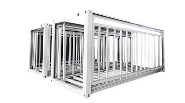 Expandable container house frame 3 in 1 prefab 20ft foldable modular home