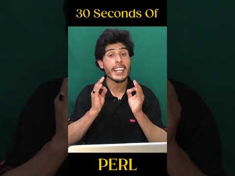 PERL in 30 Seconds #programming #career #software #programminglanguage #technology #perl #tips