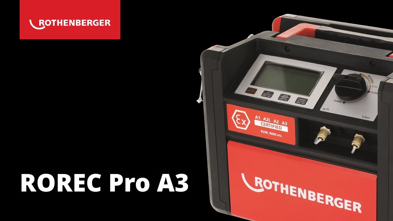 Refrigerant extractor ROREC Pro A3 with certification Highlight