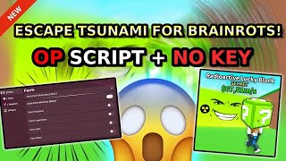 New Escape Tsunami For Brainrots Op Script Gap Up, Gap Down, Unlock Zoom, Collect Ufo Coins