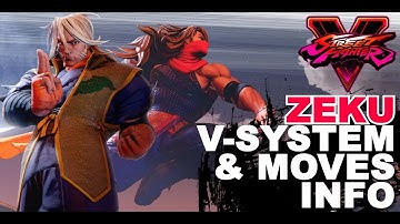 SFV * Zeku V-Skill, V-Trigger, Moves Info & Alternate Costumes Screenshots