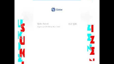 Bugbugin si GlobeSwitch