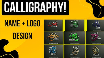 Calligraphy Meets Name Logo Design | Name Art of Beautiful Writing | Modern Calligraphy Logo Design