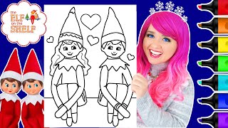 Coloring Elf on the Shelf Elves Coloring Page | Ohuhu Paint Markers