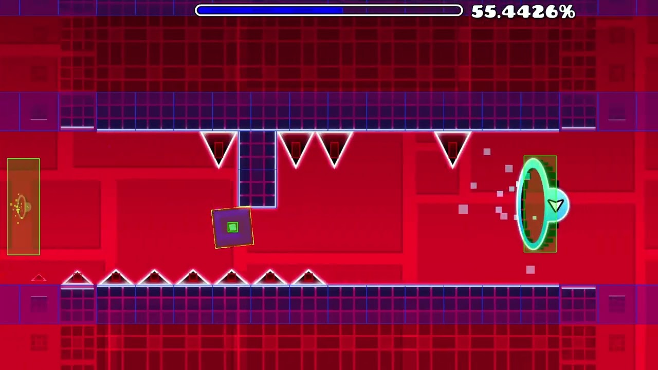 Beating Jumper in Geometry Dash with Hitboxes ON