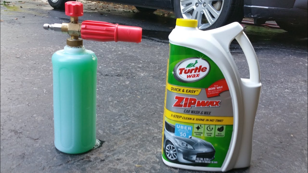 Turtlewax Zip Wax Car Wash and Wax Review(foam cannon) 