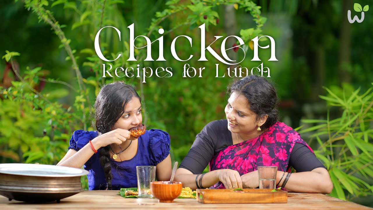 Spicy chicken rice recipe  | Chicken Drumstick Fry | Lunch time | Kerala Village lifestyle.