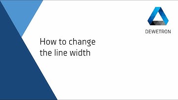 How to change the line width // DEWETRON Academy