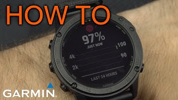 How to read Blood Oxygen on Garmin Tactix / Fenix