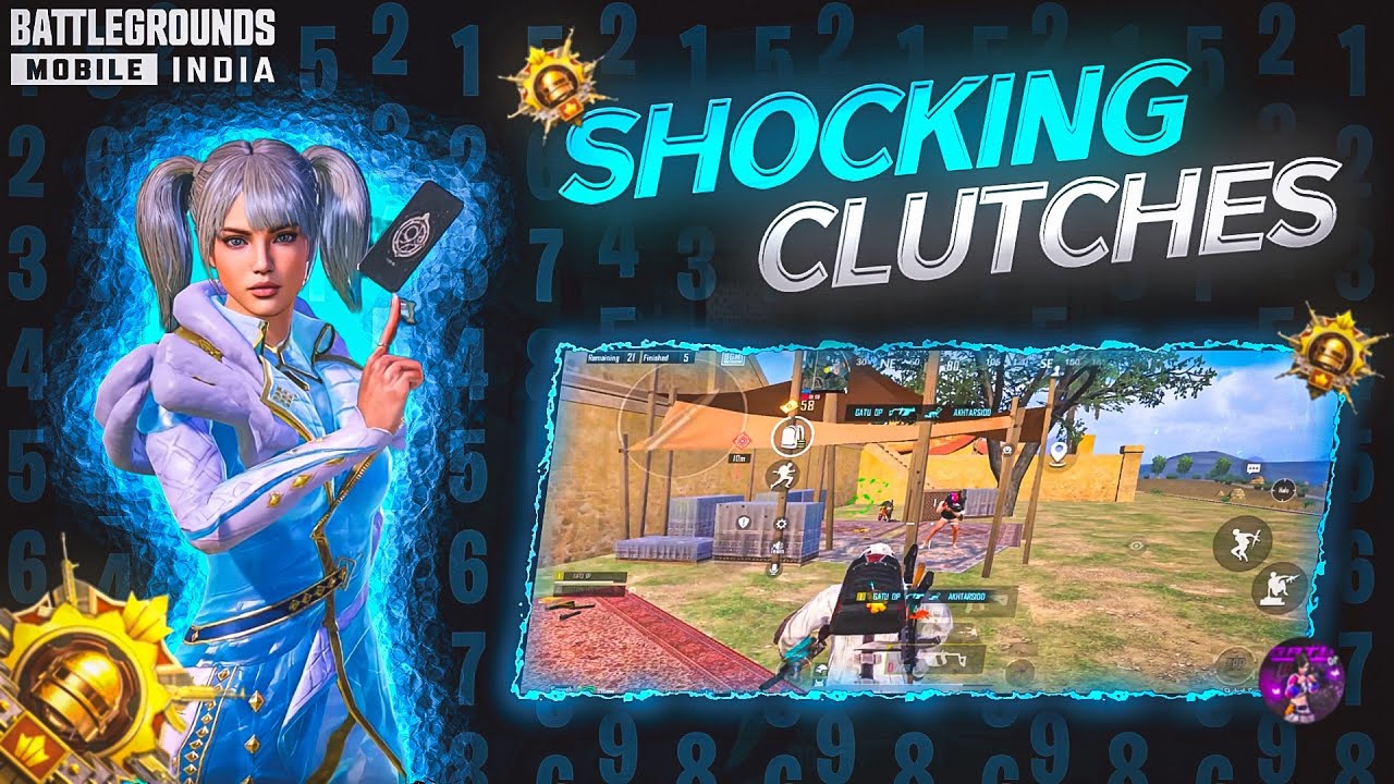 SHOCKING CLUTCHES 😱 INTENSE 1v4 FIGHTS IN BGMI 🔥- GATU OP ️ - YouTube