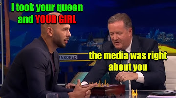 Andrew Tate ANNIHILATES Piers morgan at chess and teaches him a lesson