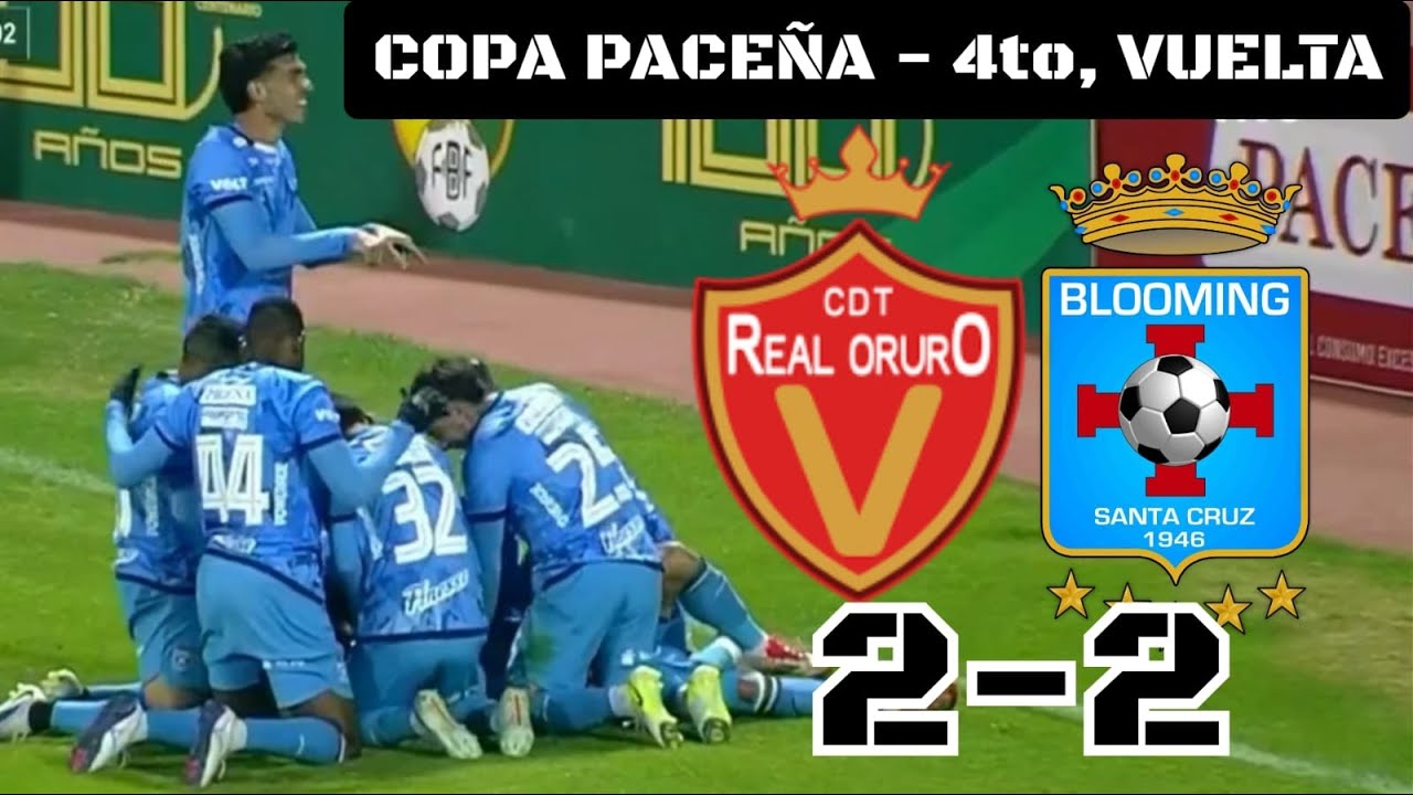 RESUMEN EXTENSO: Real Oruro 2 – 2 Blooming (3-4) | Copa Paceña, 4tos de Final, Vuelta
