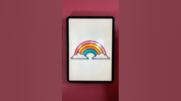 Stained glass rainbow 🌈  #procreate #procreateartist #easydrawing #stainedglass #procreateapp