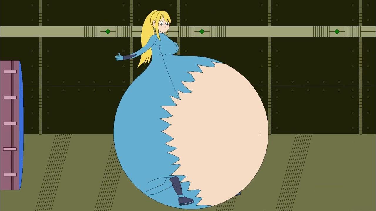 Samus' Zero Suit Troubles Euvoria Vore, Burping and Big Belly