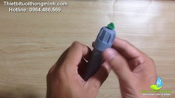 Béc tưới phun mưa 360 độ ống 21mm (điều chỉnh được) tưới lan, rau, cỏ