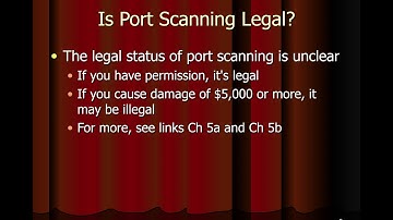 CNIT 123 Ch 5: Port Scanning (Part 1)