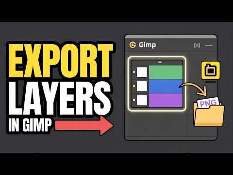 How to export layers in gimp | GIMP Tutorial