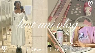 last uni vlog~ 5am morning and 3am night routine of a uni student