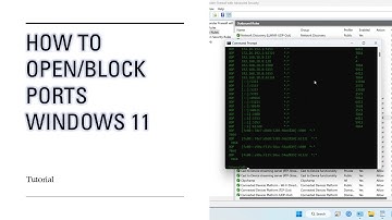 How to open and block ports in windows 11