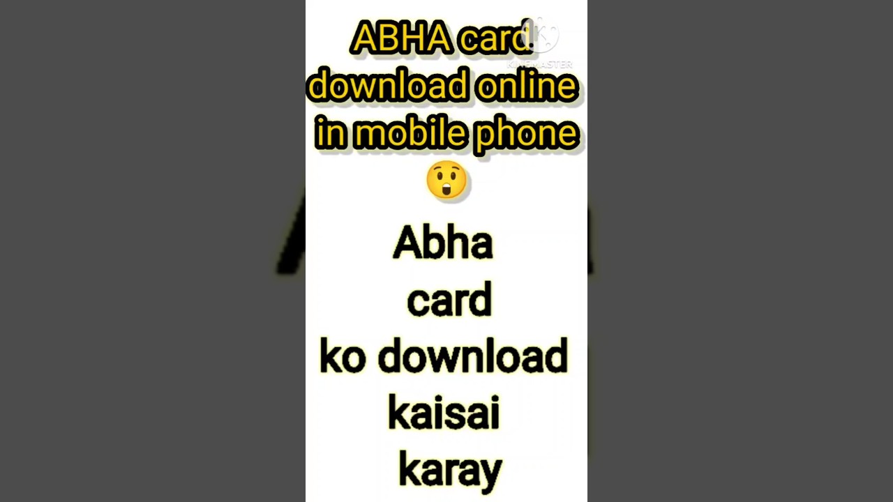 How to Download ABHA Card Online in Mobile Phone /Abha Card kaisai download karay 