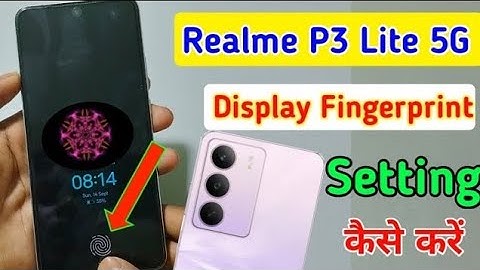 Realme p3 lite 5g display fingerprint lock setting | how to set fingerprint lock in realme p3 lite ?